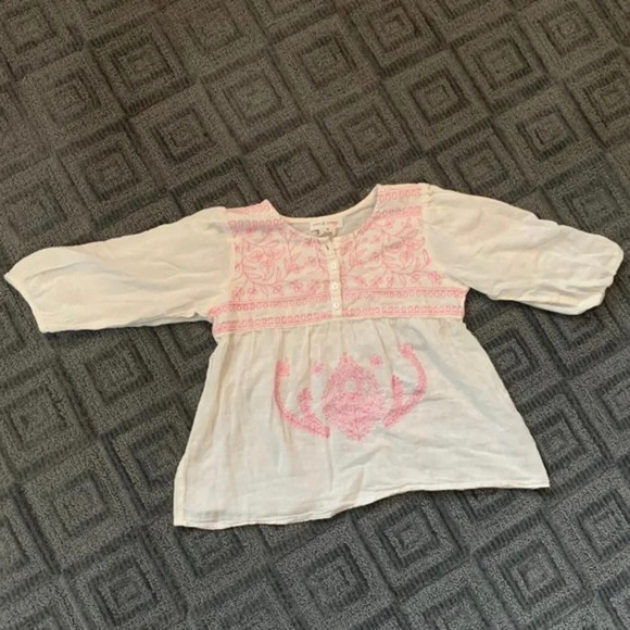 Mimi & Maggie - Girls Embroidered Top - Size 6X - Picture 2 of 6